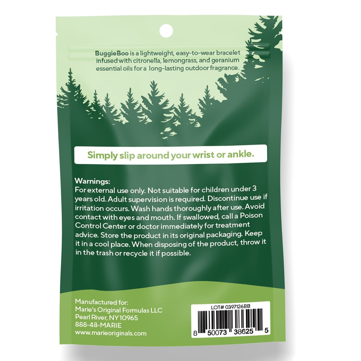 Outdoor Bracelets with Citronella & Lemongrass - 10 Pack for Camping & Hiking