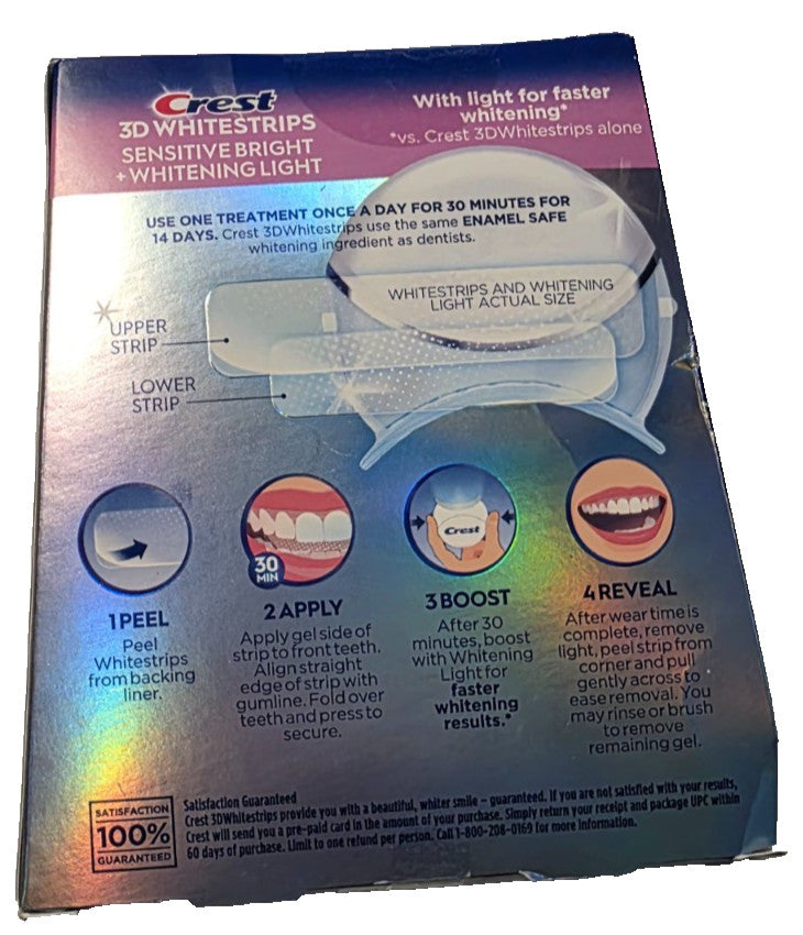 Strips Sensitive Bright 14 Treatments Crest