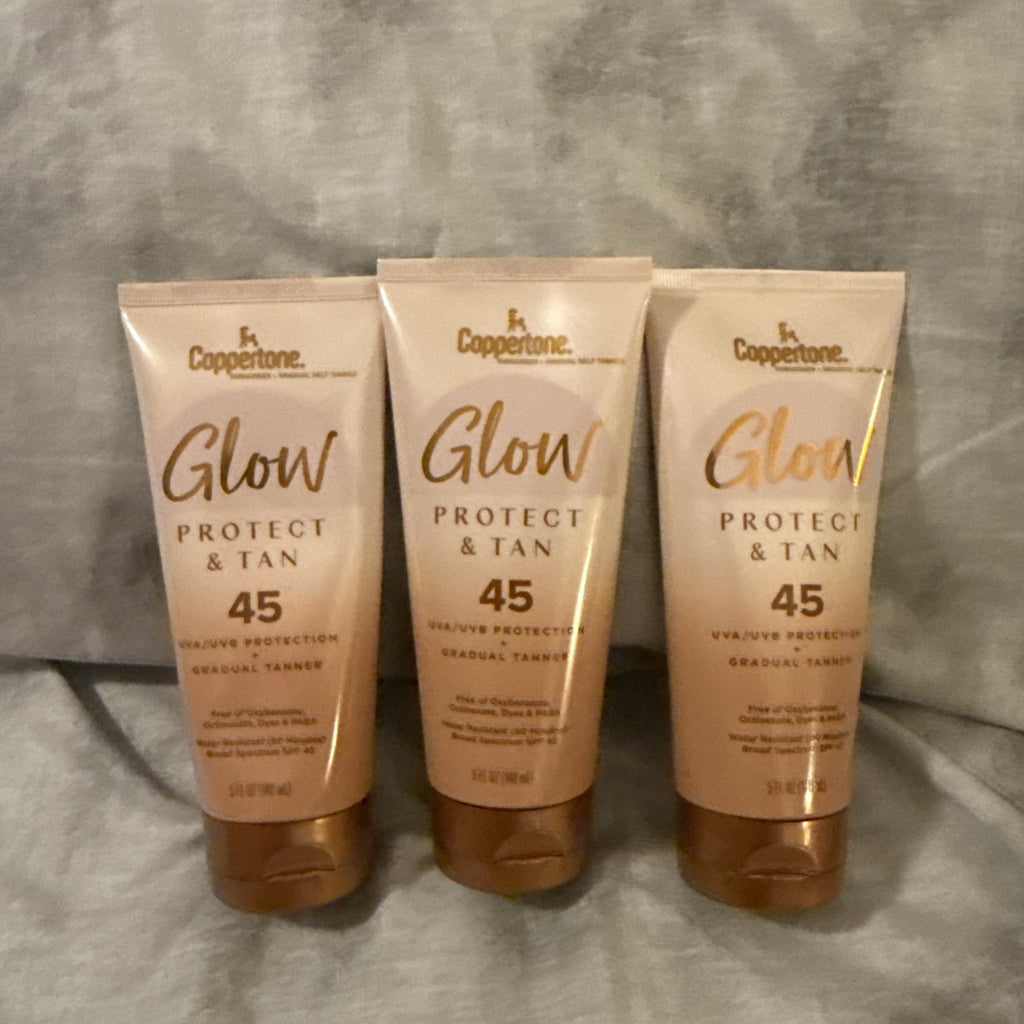 Sunscreen SPF 45 Protect & Tan Lotion - 5 Fl Oz, 3 Pack