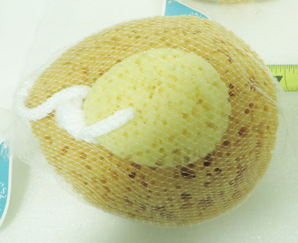 Faux Sea Sponge 2-in-1 Bath and Shower Exfoliating Sponge - Natural