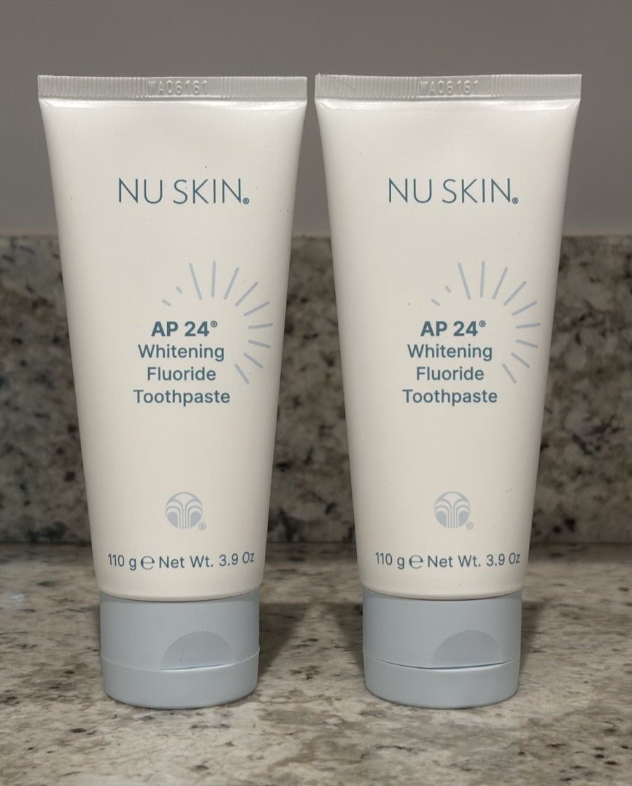 Nu Skin AP-24 Whitening Fluoride Toothpaste Lot of 2 - Made in USA