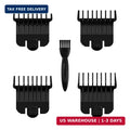 4 Pack T Outliner Guard Attachments for Andis Clippers - Close Trim, Black