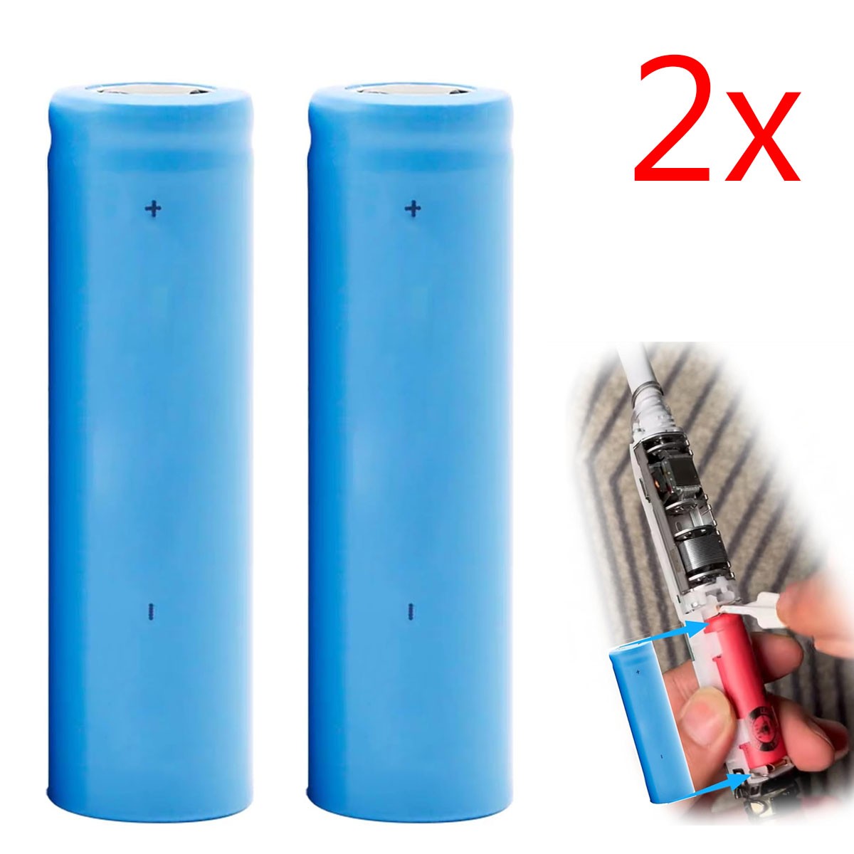 2x Rechargeable Toothbrush Batteries for Braun Oral-B iO Series 3753 3758 3776 3794