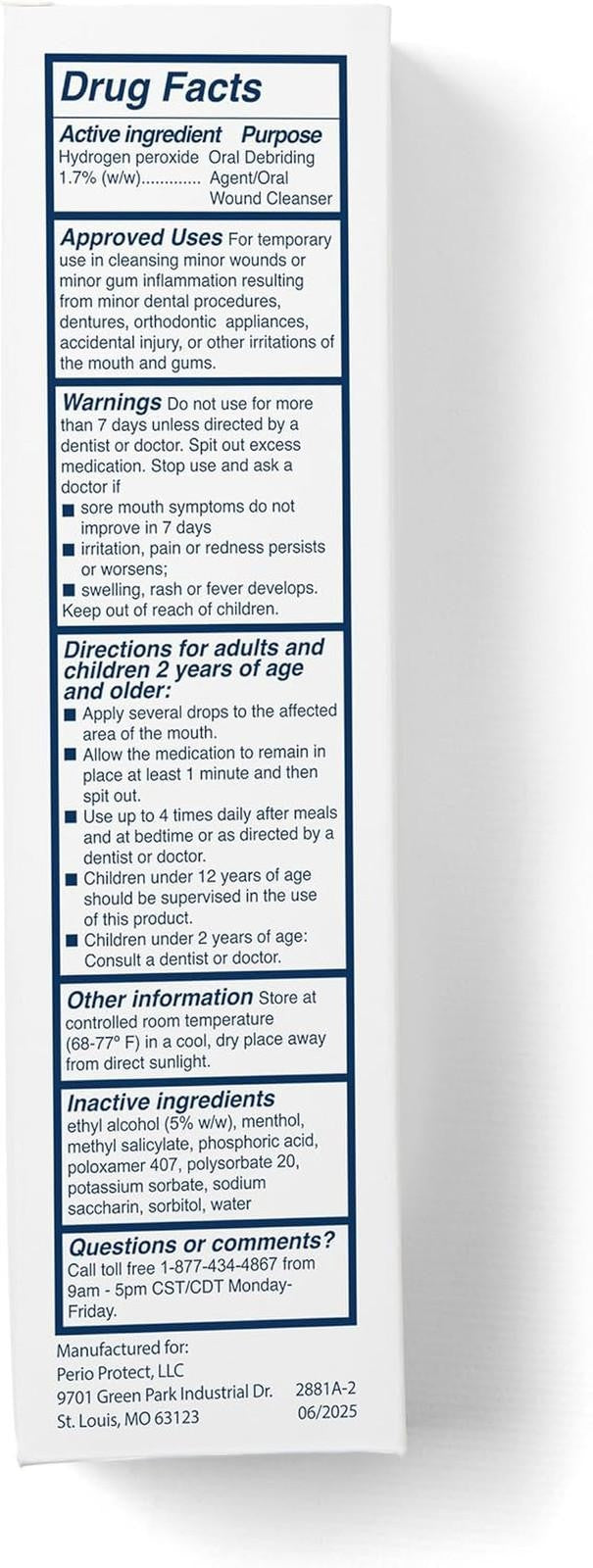 Periodontal Gel for Teeth & Gum Care - 3 Oz Oral Hygiene Support