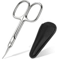1/2x Curved Nail & Cuticle Scissors - Fine Point Manicure Tool, Stainless Steel