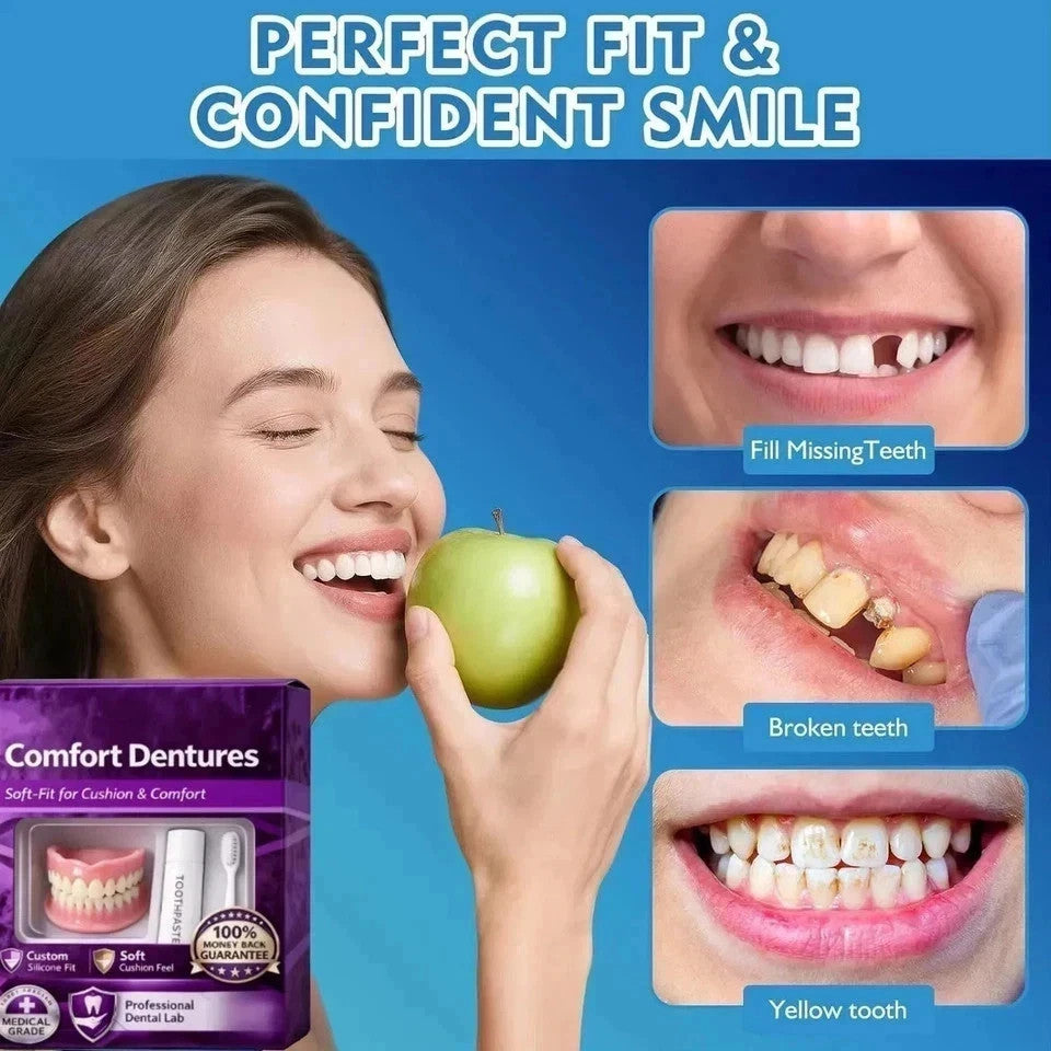 Moldable Silicone False Teeth Set for Cosplay & Costume – Instant Smile