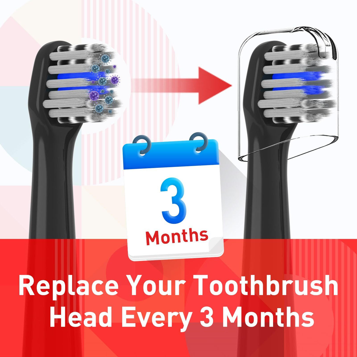 10 PCS Toothbrush Replacement Heads Compatible with Colgate Hum Electric Toothbrush