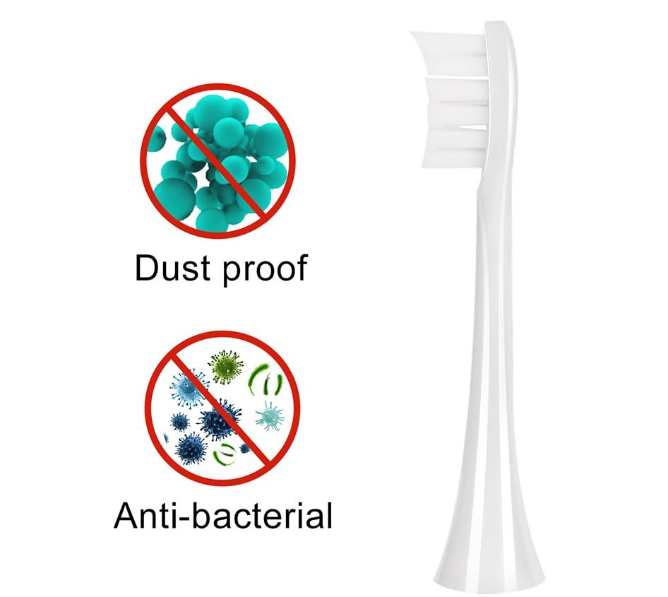Replacement Toothbrush Heads for Boka 2.0 & 3.0 - Pack of 5, White