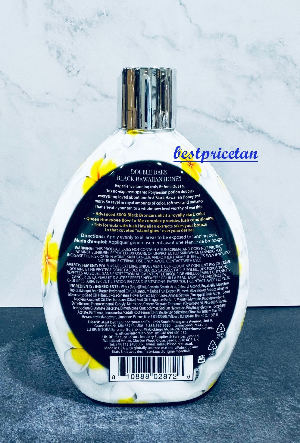 Black Bronzer Tanning Lotion with Hawaiian Extracts - 13.5oz