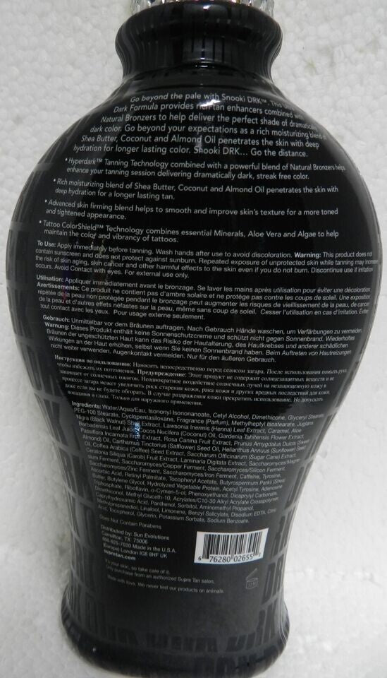 Dark Natural Tanning Lotion with Tattoo Protection - 12 oz