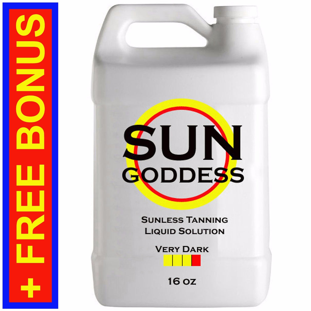 Dark Spray Tan Solution 16oz for Sunless Self Tanning, Fast-Drying & Long-Lasting