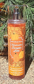 Marshmallow Pumpkin Latte Bath & Body Works Set - Body Mist, Lotion, Cream & Wash