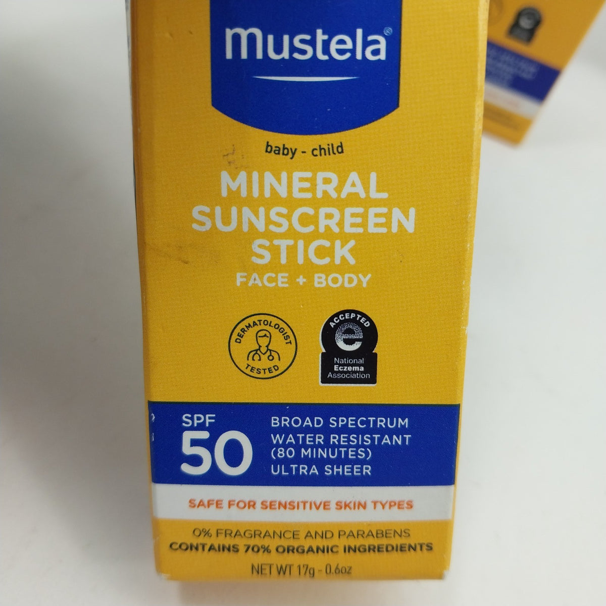 Baby & Kid SPF 50 Mineral Sunscreen Stick 4 Pack - Face & Body, 0.6 oz