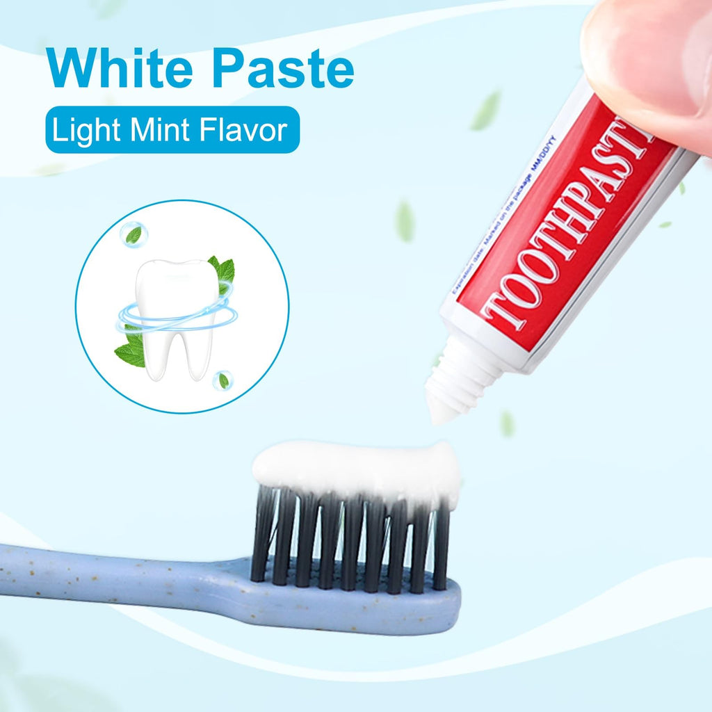 Travel Size Toothpaste Bulk Pack - 100 Disposable 1oz Tubes for Oral Care