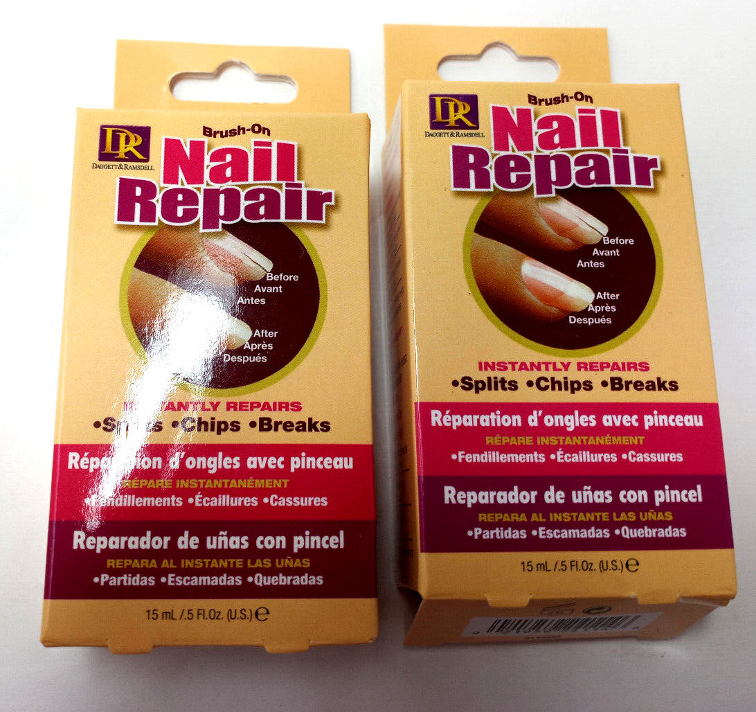 Nail Repair Brush On Treatment 0.5 oz - Pack of 2 for Damaged Nails