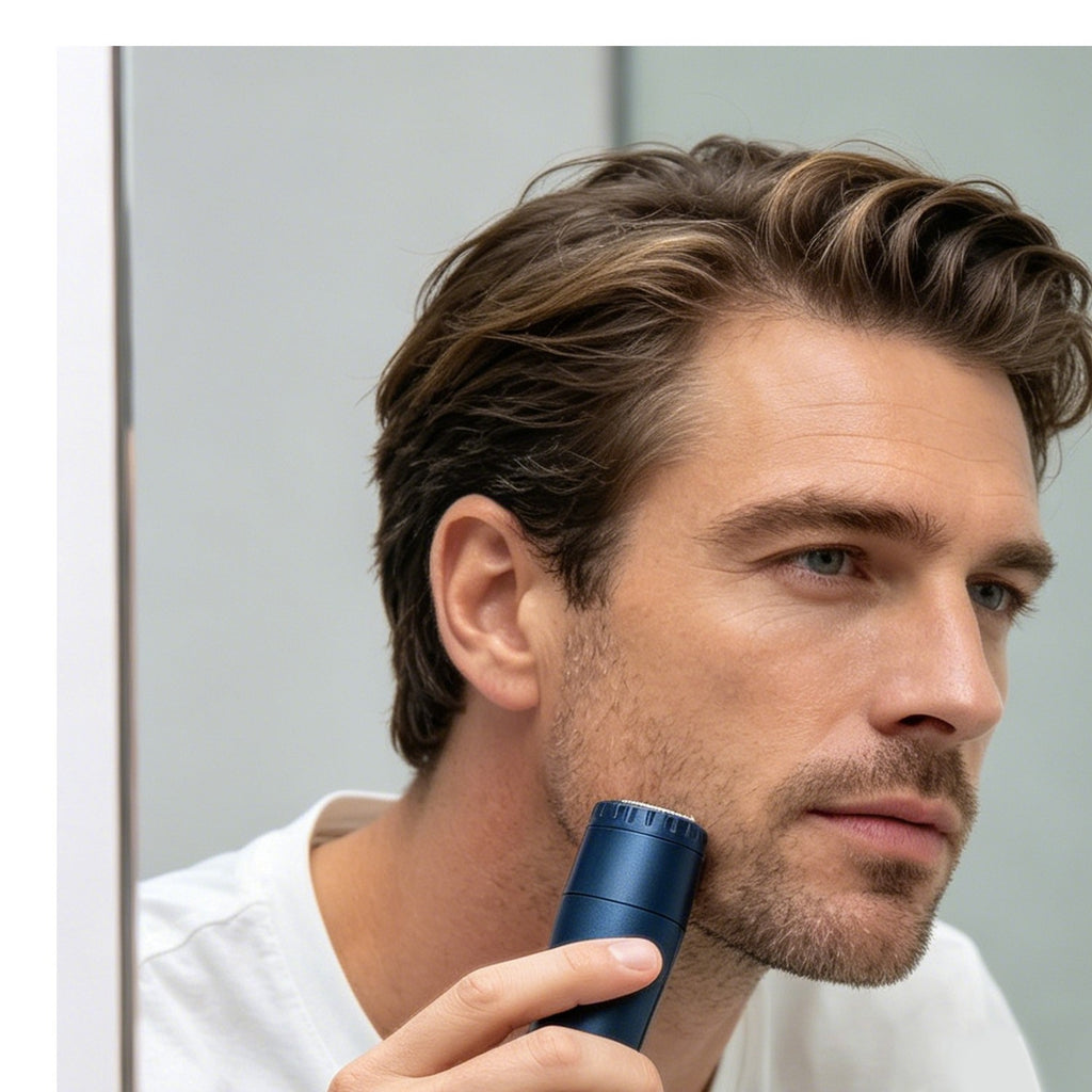 2-in-1 Electric Razor & Nose Hair Trimmer USB Rechargeable Men Women Grooming