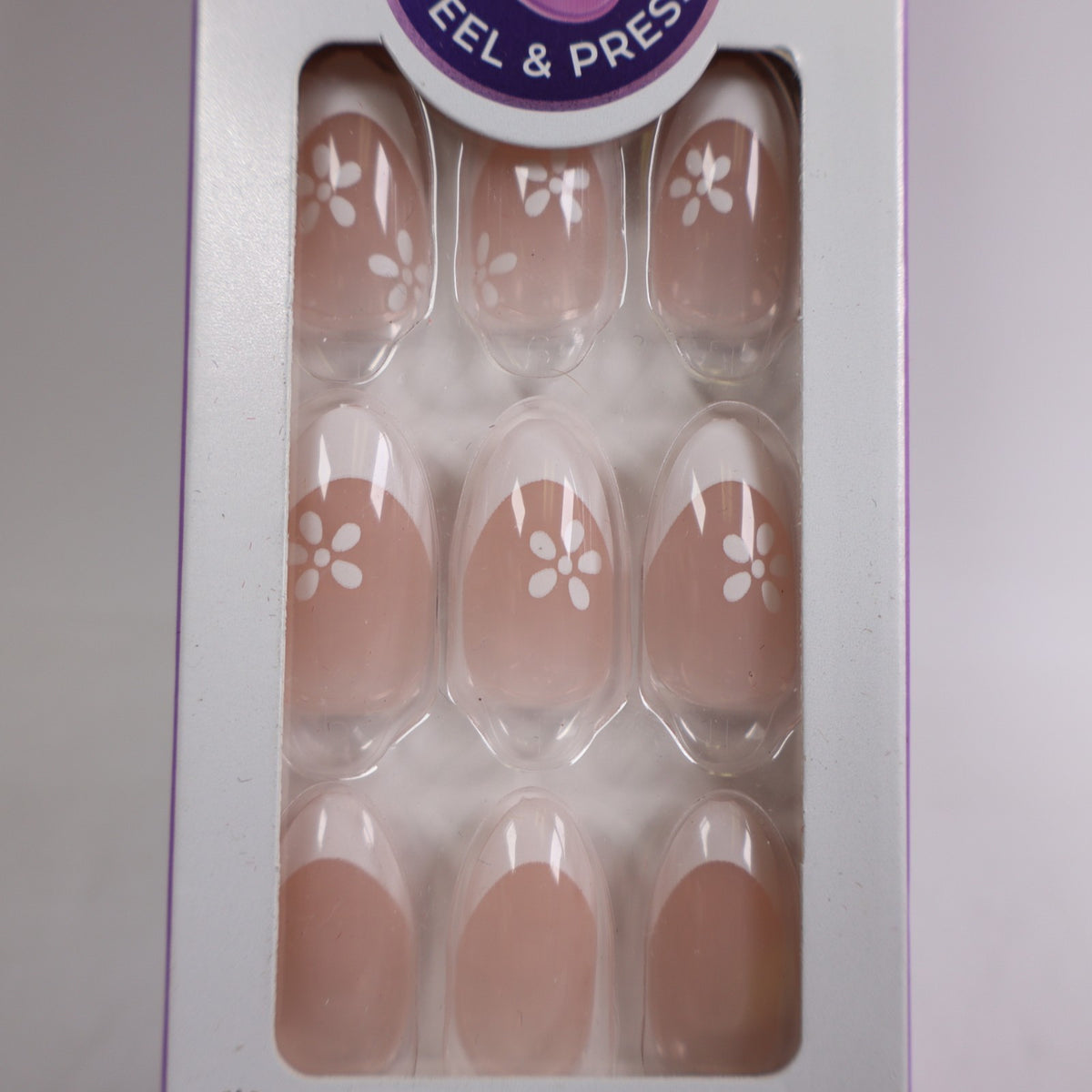 Press-On Manicure Fake Nails - Fearless - Medium Almond Shape 2 Pack