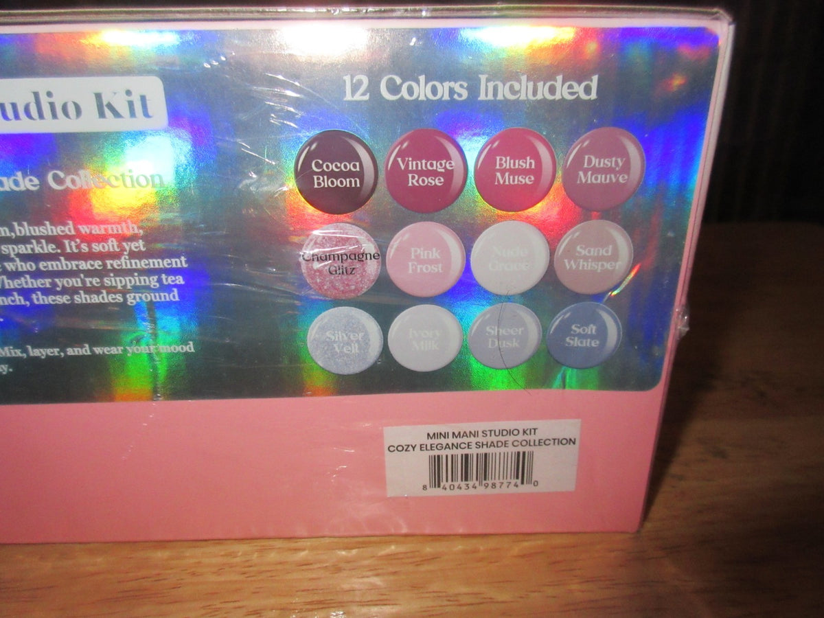 Beetles Gel Nail Polish Kit with UV Light - 12 Colors Complete Set Sealed
