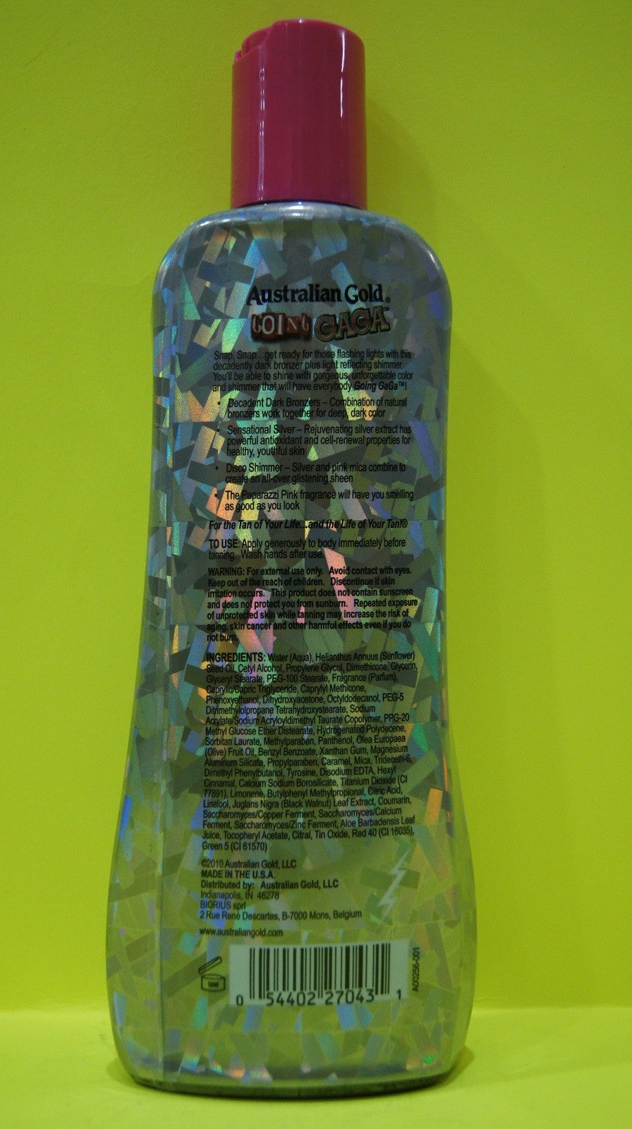 Australian Gold Going Gaga 20X Ultra Dark Bronzing Tanning Lotion 8.5 oz