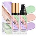 SPF 50 Color Correcting Face Sunscreen & Moisturizer - Hydrating Makeup Primer