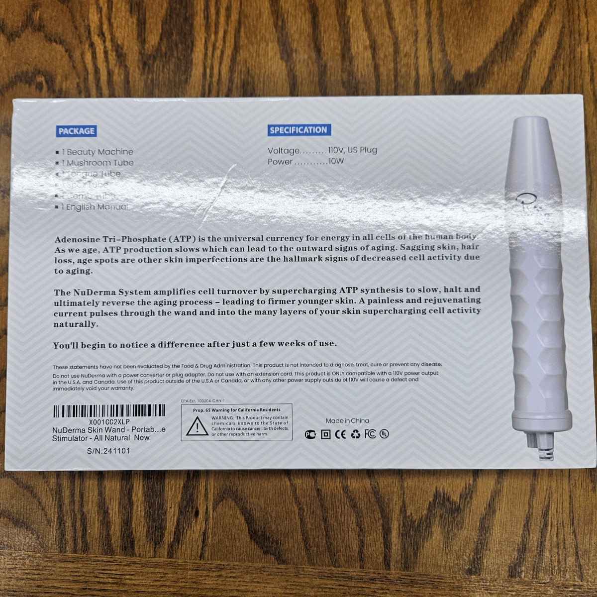 Skin Therapy Wand with Interchangeable Glass Applicators for Face & Scalp