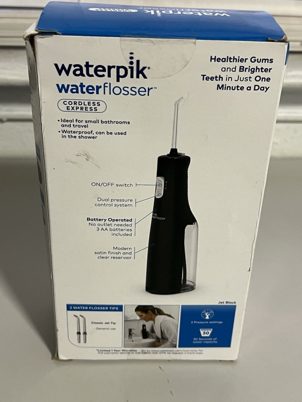 Cordless Water Flosser for Oral Care - Portable Black Model
