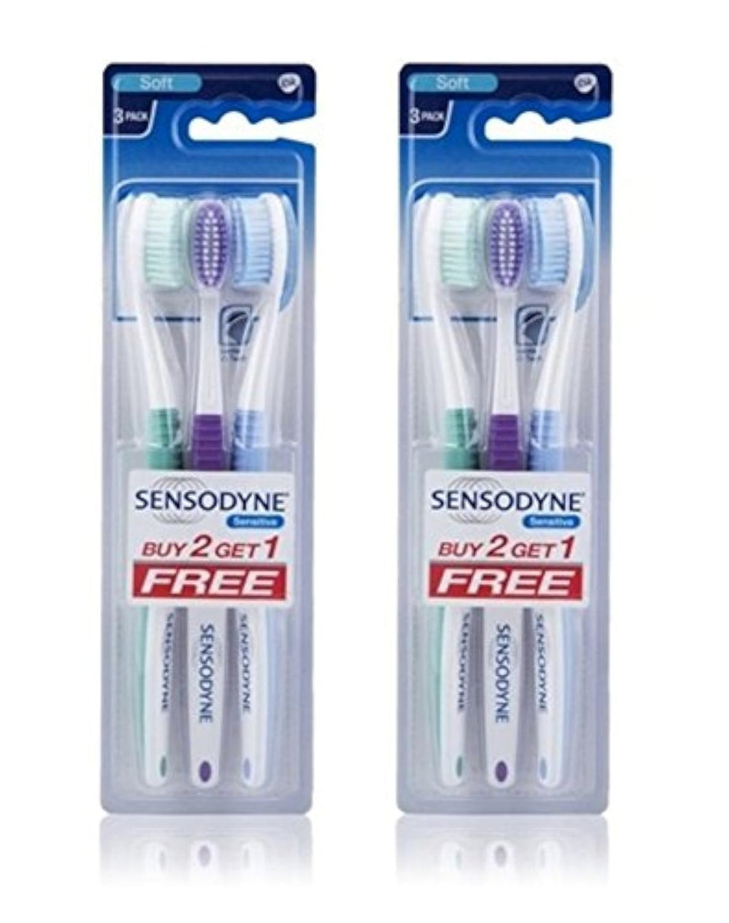 Sensodyne Sensitive Soft Toothbrush Pack of 2 - Gentle Oral Care