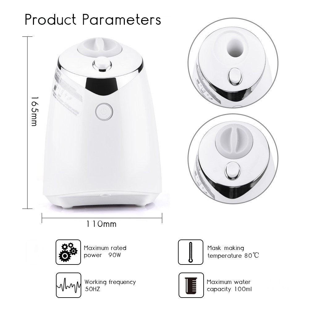 Automatic DIY Face Mask Maker Machine for Custom Skincare, White