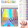 12 Colors Nail Art Pens Set with Fine Tips for DIY Manicure Designs