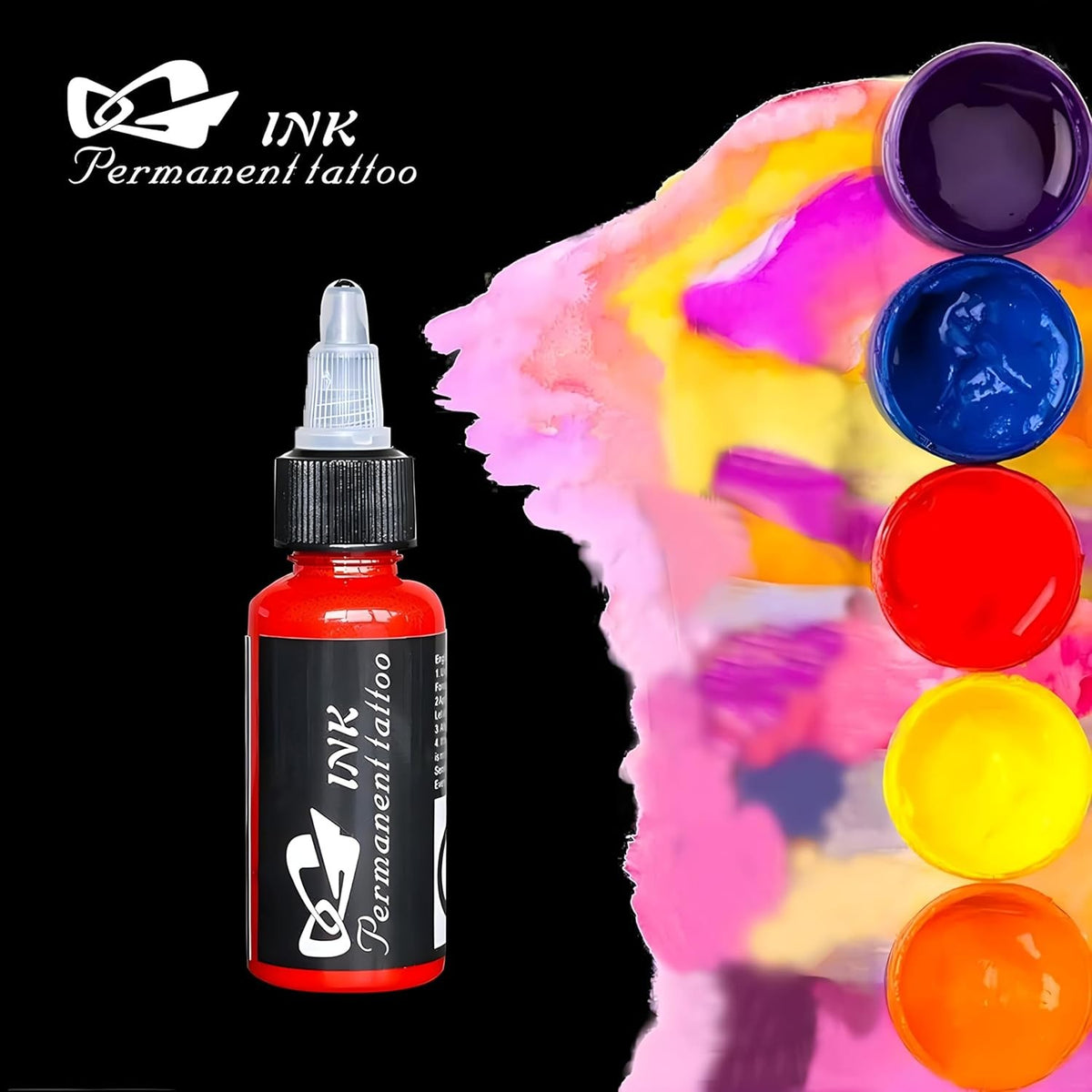 Tattoo Ink Kit 14 Colors, 14 x 1oz/30ml Bottles – Premium Tattoo Pigment Set