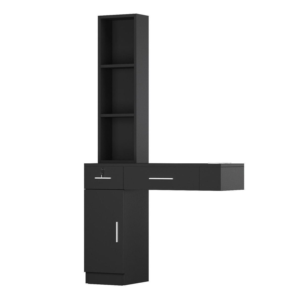 Wall Mount Hair Styling Station Cabinet for Salon & Spa