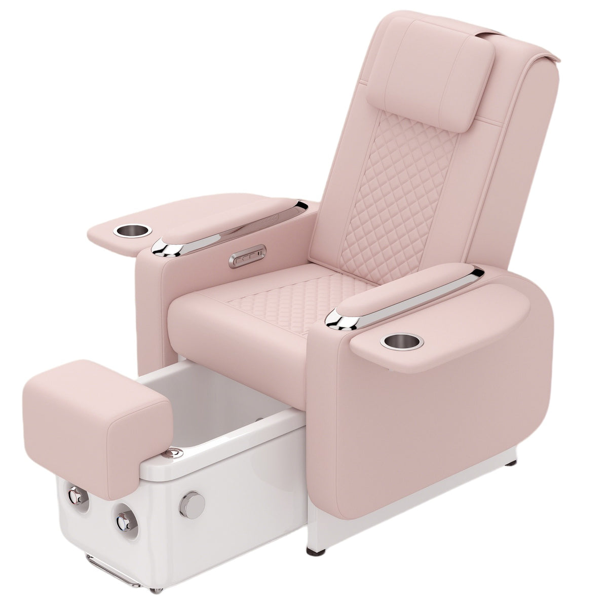 Reclining Pedicure Spa Chair with Massage & Foot Basin - Salon & Spa