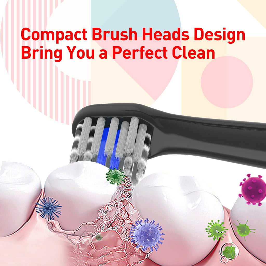 10 PCS Toothbrush Replacement Heads Compatible with Colgate Hum Electric Toothbrush