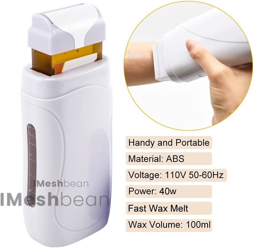Depilatory Wax Heater Roll On Cartridge Hair Removal Machine Kit
