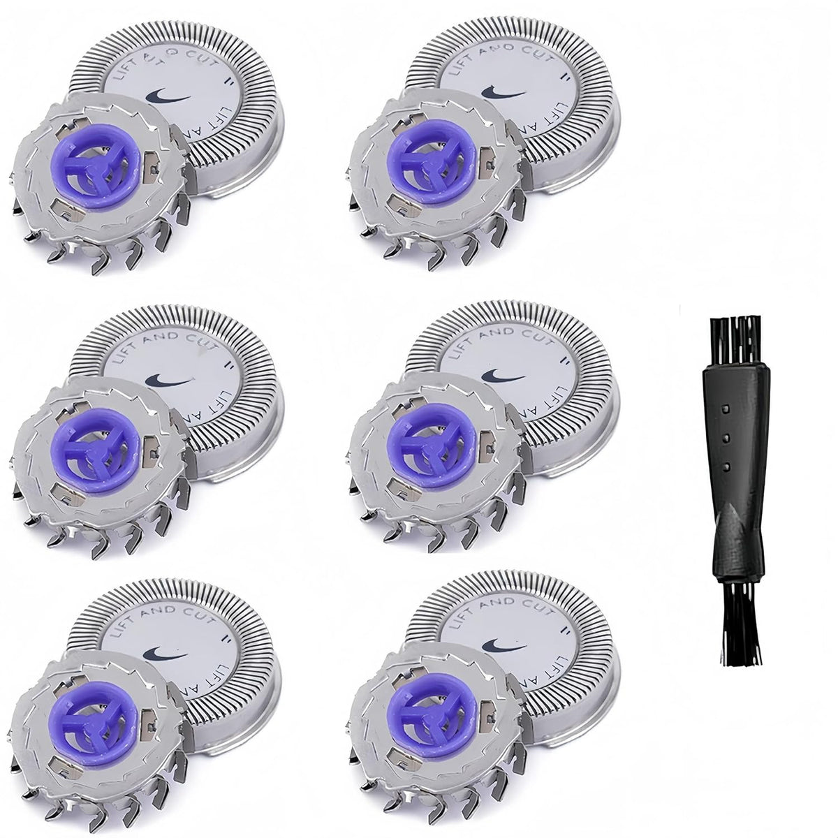 Replacement Shaver Heads for Philips Norelco HQ56 Series - 6 Pack