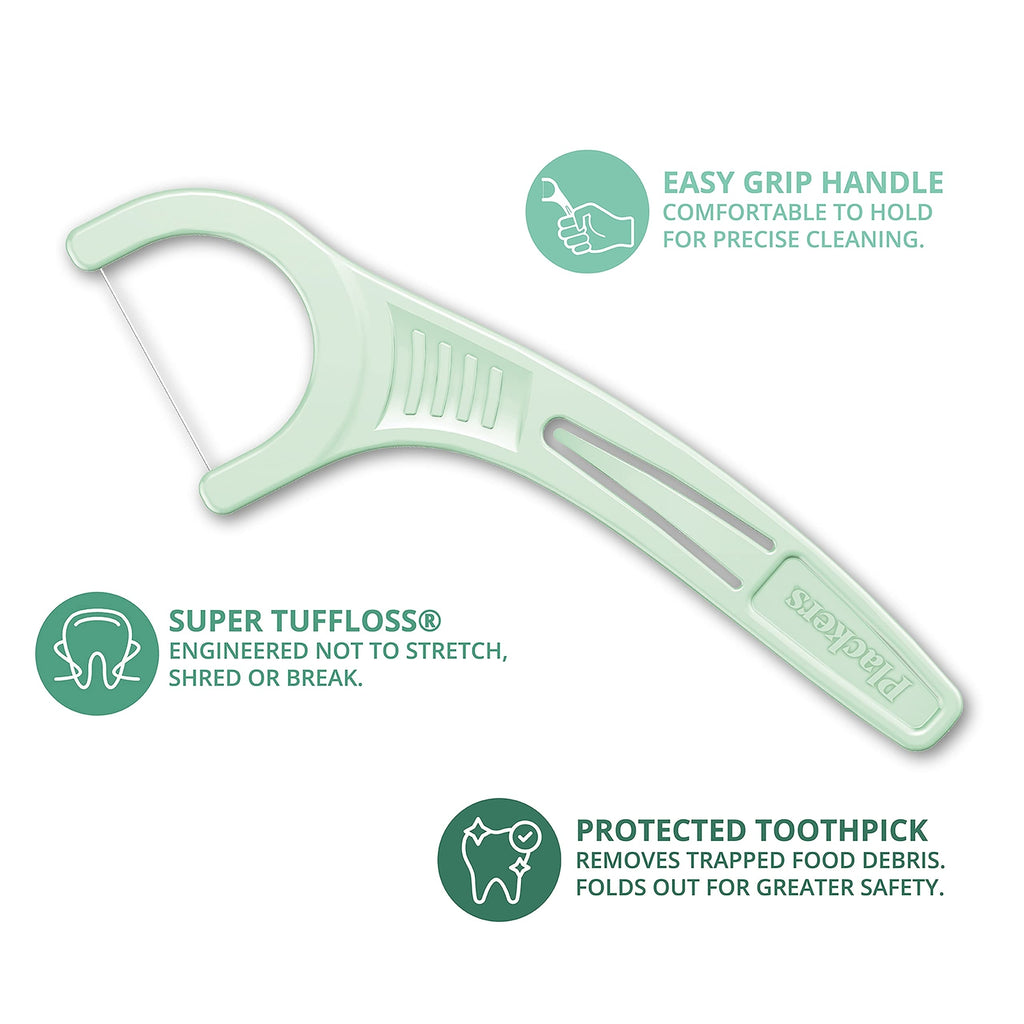 Dental Floss Picks Micro Mint 500 Count - Individually Wrapped Oral Care