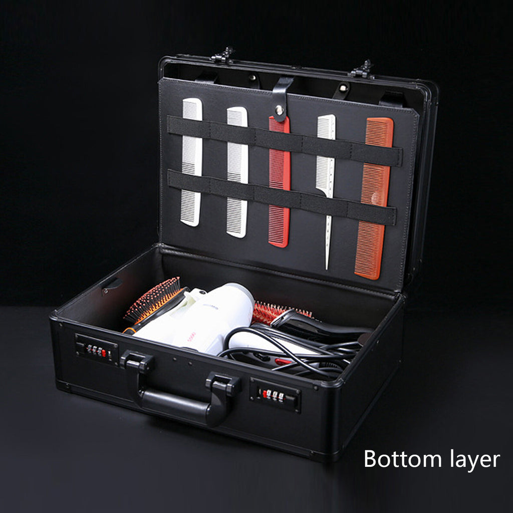 Portable Barber Travel Case for Clippers & Styling Tools with Lock
