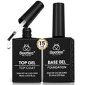 Gel Nail Top Coat and Base Coat Set - Long Lasting UV/LED Polish 2 Pack