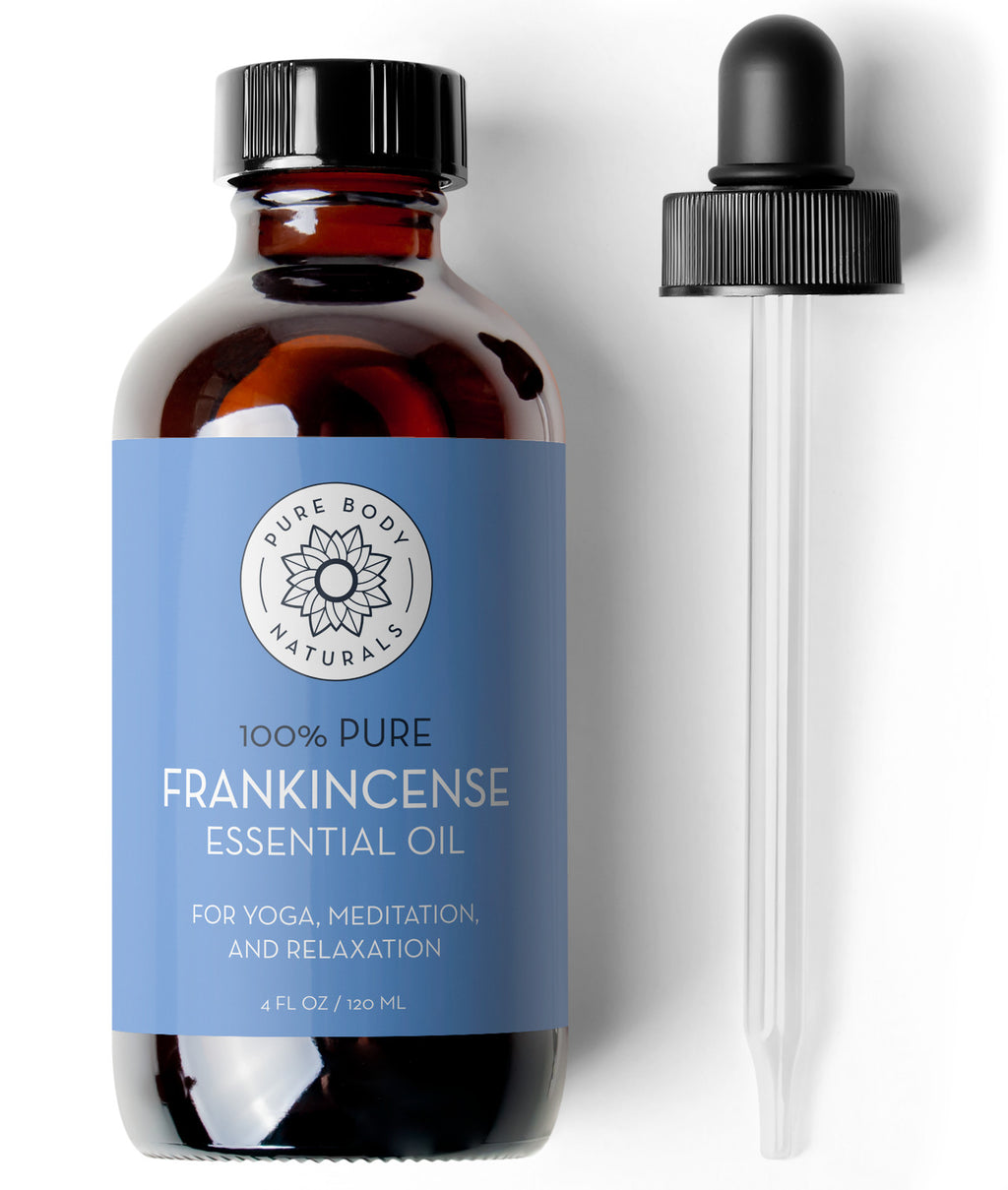 Frankincense Essential Oil - 4 fl oz Pure Body Naturals Aromatherapy & Skin Care