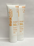 Baby Sunscreen Lotion SPF 50 - 3 oz White for Babies - 2 Pack