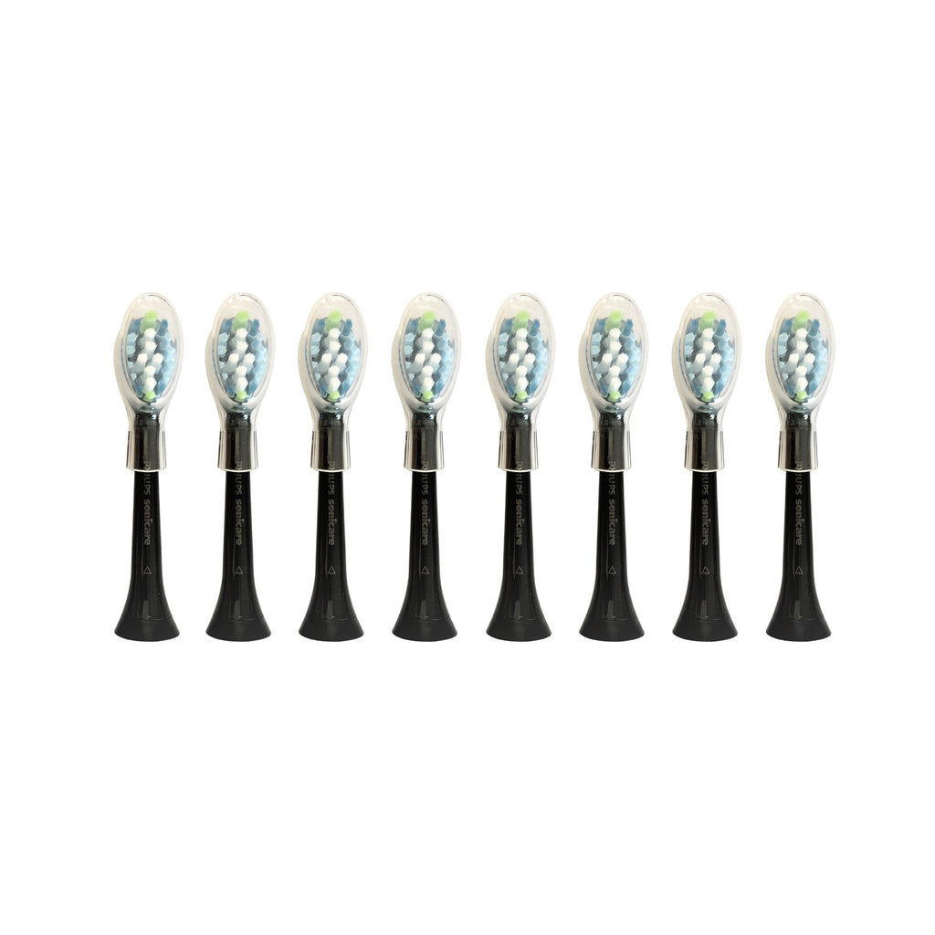 Philips Sonicare AdaptiveClean Standard Brush Heads - Black, 8 Pack