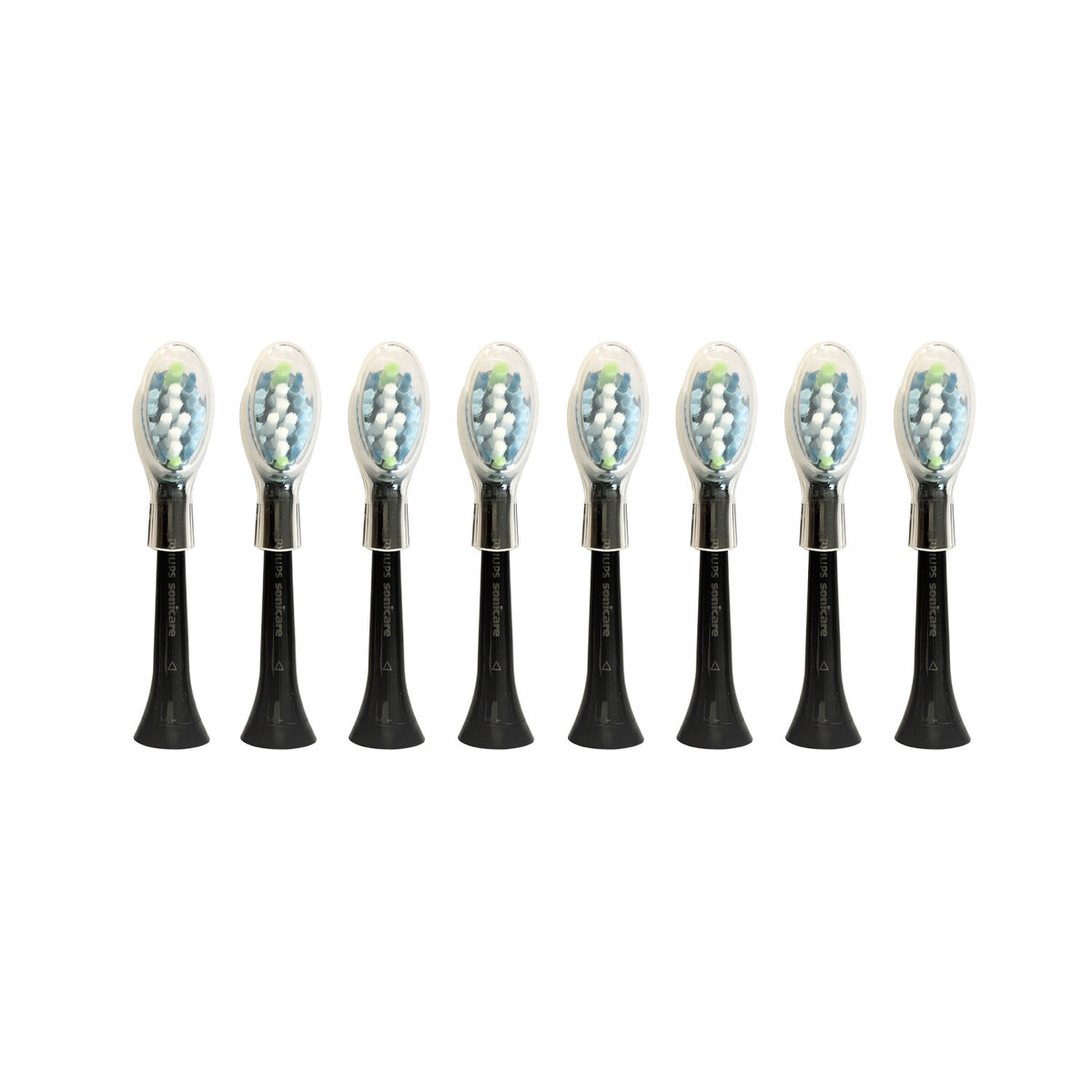 Philips Sonicare AdaptiveClean Standard Brush Heads - Black, 8 Pack
