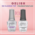 Gelish No Cleanse Top Coat & Foundation Flex Clear Nail Duo - UV/LED Safe
