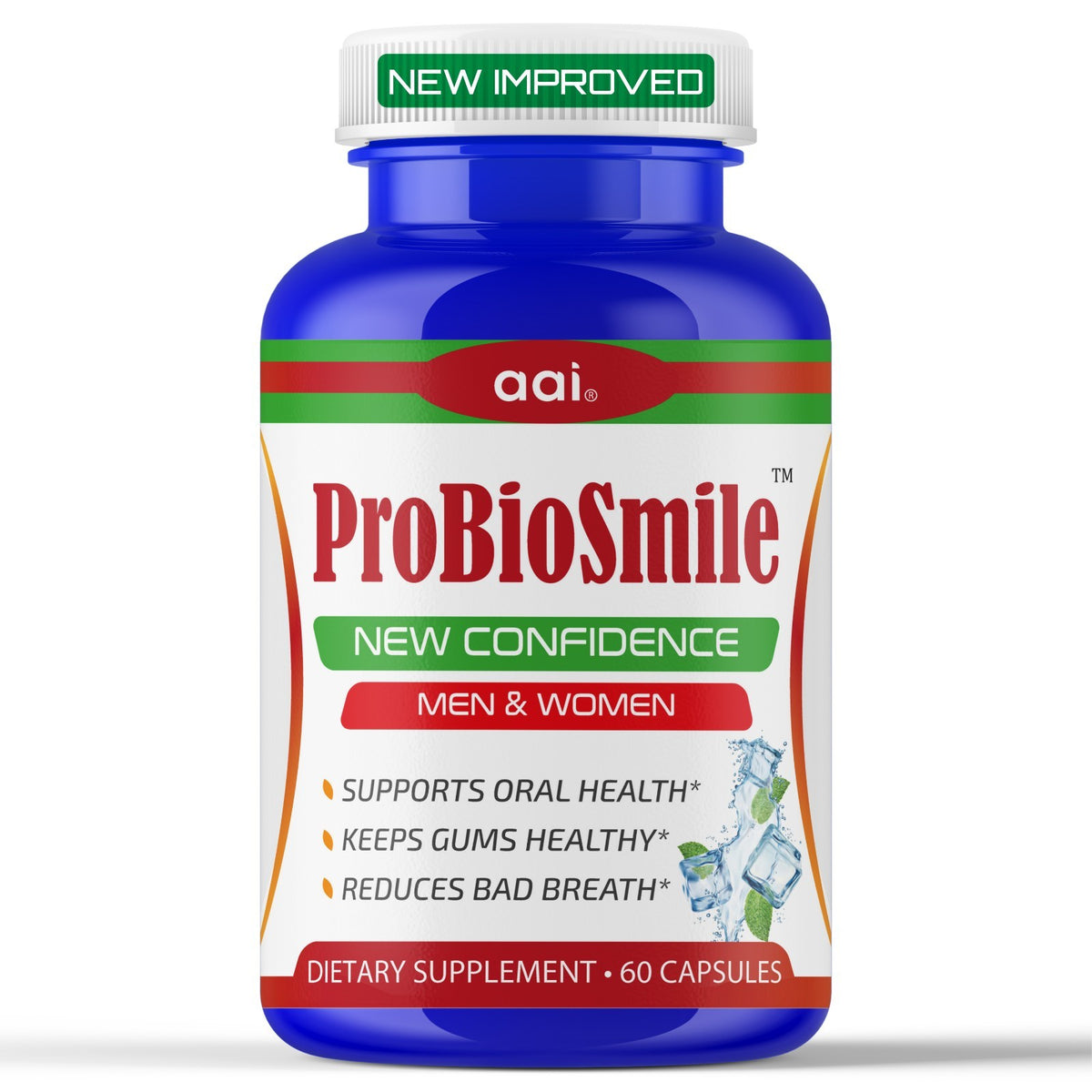 Dental Probiotic for Bad Breath & Gum Care - Oral Health 60 Capsules