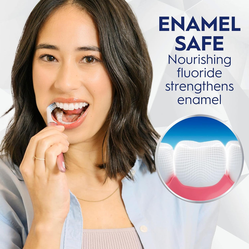 Whitening Toothpaste with Fluoride - Crest 3D White Brilliance Peppermint 4.6 oz
