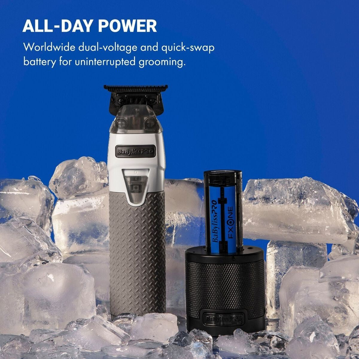 Professional Cordless Hair Trimmer with Interchangeable Battery and Precision Blade