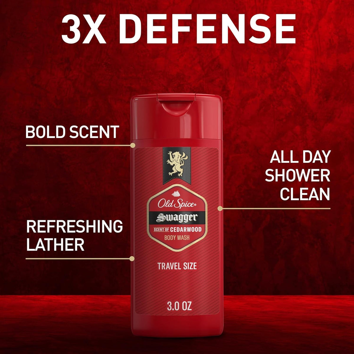 Men's Refreshing Body Wash 3X Defense 24/7 Shower Fresh Long Lasting