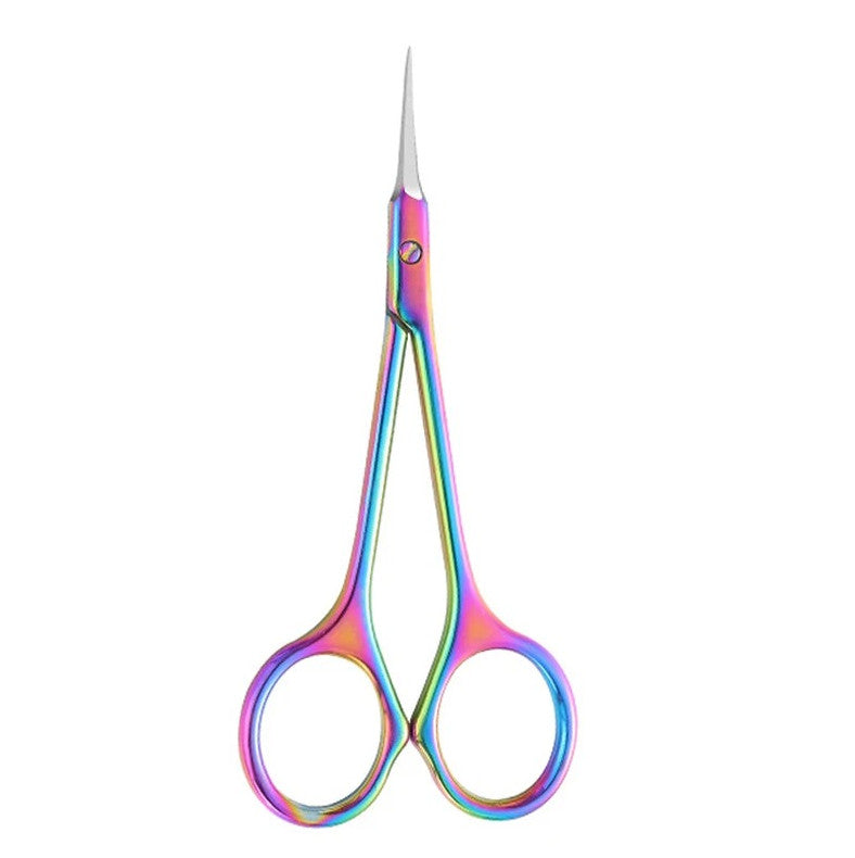 Professional Stainless Steel Cuticle Scissors with Curved Tip for Dead Skin Removal