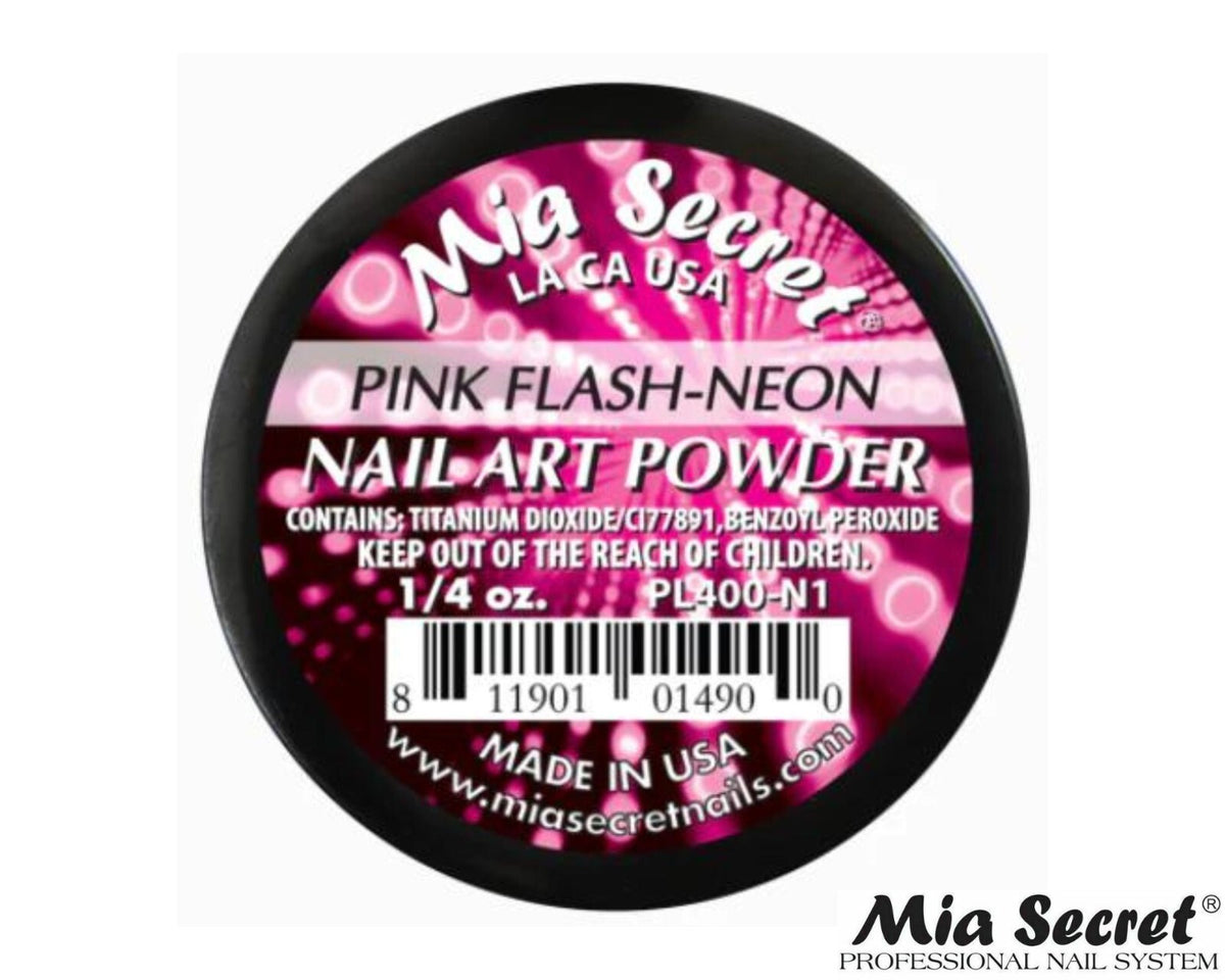 Neon Pink Nail Art Powder - Long-Lasting Acrylic for Salon & Personal Use