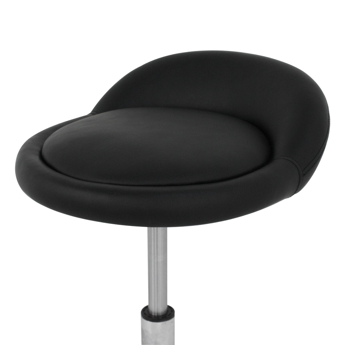 Adjustable Hydraulic Salon Stool with Backrest and 5 Caster Wheels